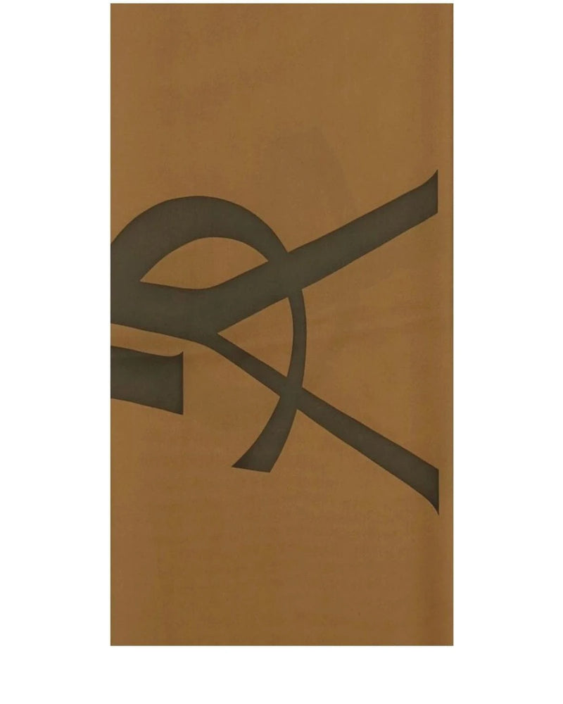 Saint Laurent Scarves & Shawl in brown, Silk — view 3