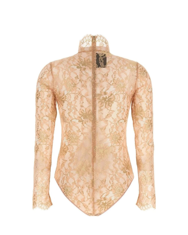 Valentino Garavani Bodysuit in pink, Polyamide — view 2