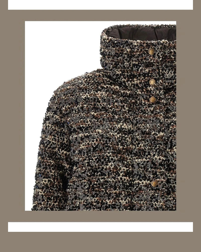 Moncler Bolero Jacket in brown, Polyester — view 4