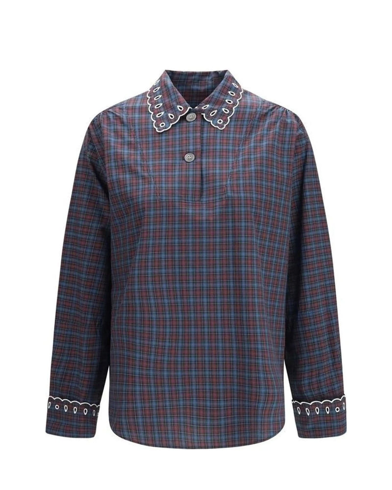 Marni Blouse in blue, Cotton