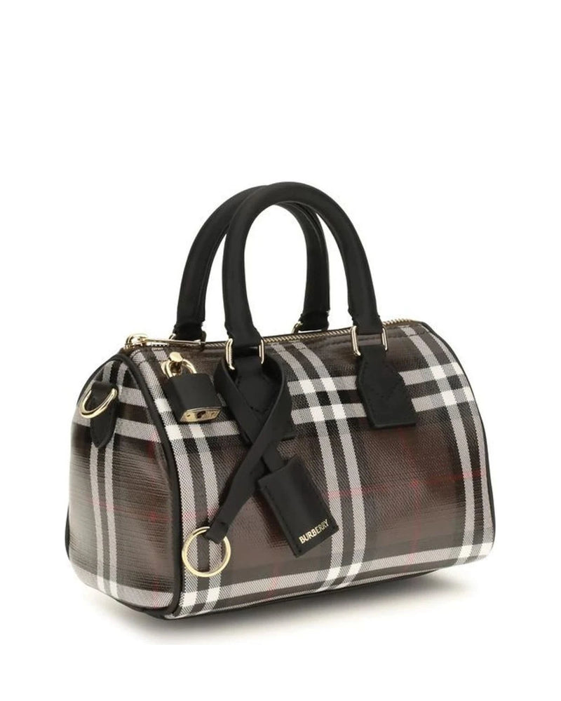 Burberry Satchel Bag in brown, Cotton — view 2
