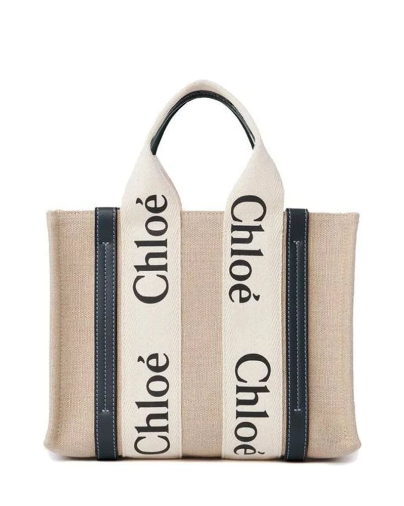 Chloé Tote Bag in beige, Linen — view 4