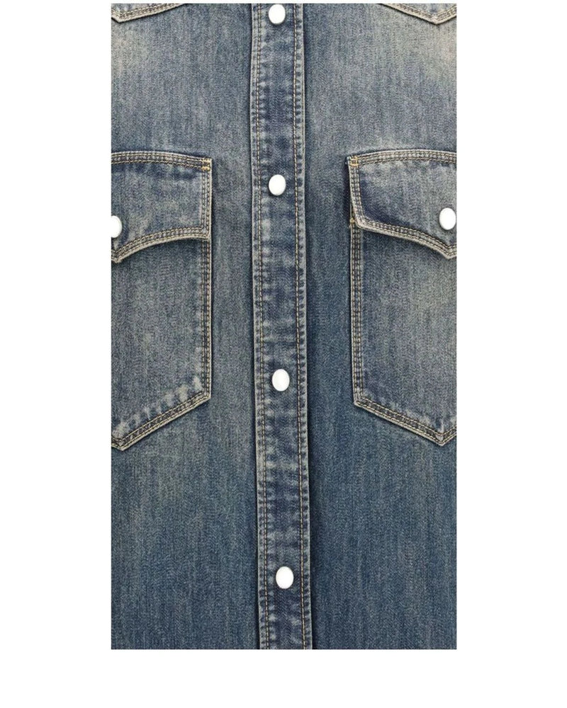 Fendi Dress Shirt in blue, Cotton — view 3