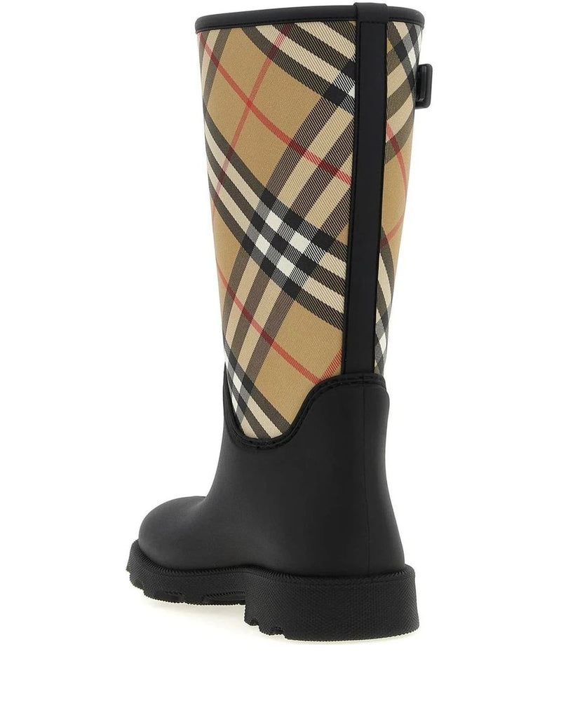 Burberry Knee High Boots in black, Rubber — view 3