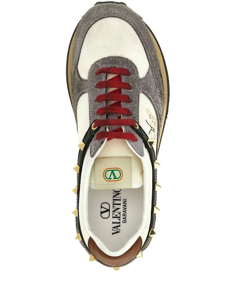Valentino Garavani Sneakers in multicolor, Calfskin Leather — view 4
