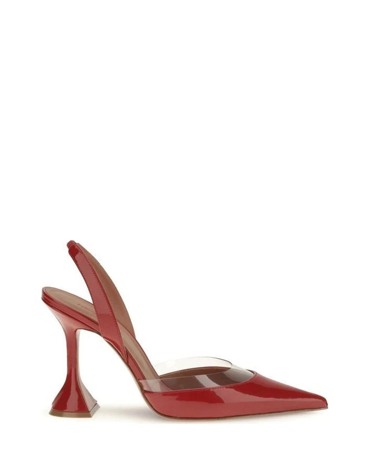 Amina Muaddi Pumps in red, Goatskin