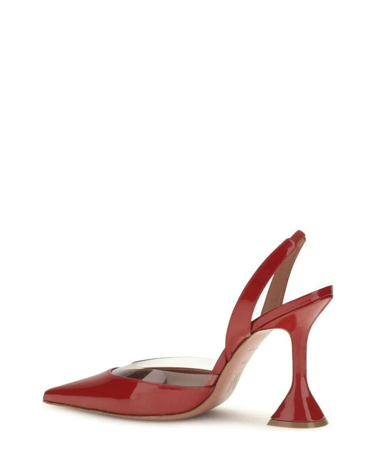 Amina Muaddi Pumps in red, Goatskin — view 3