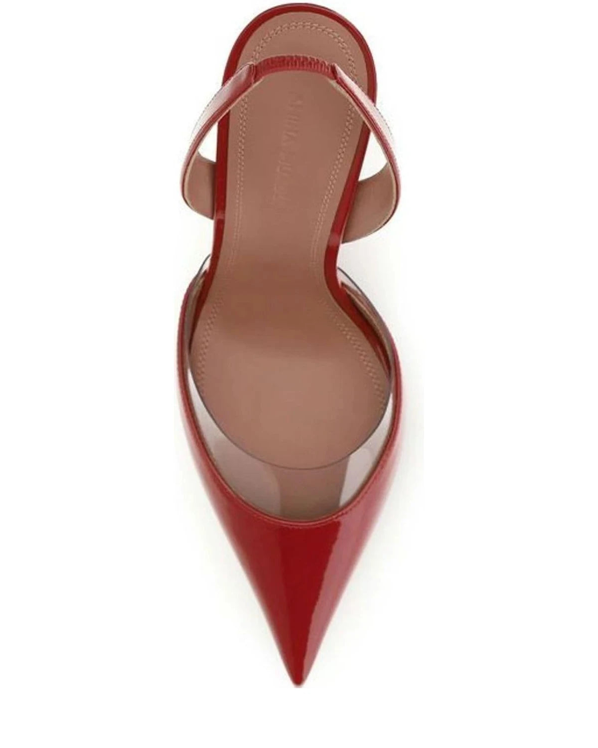 Amina Muaddi Pumps in red, Goatskin — view 4