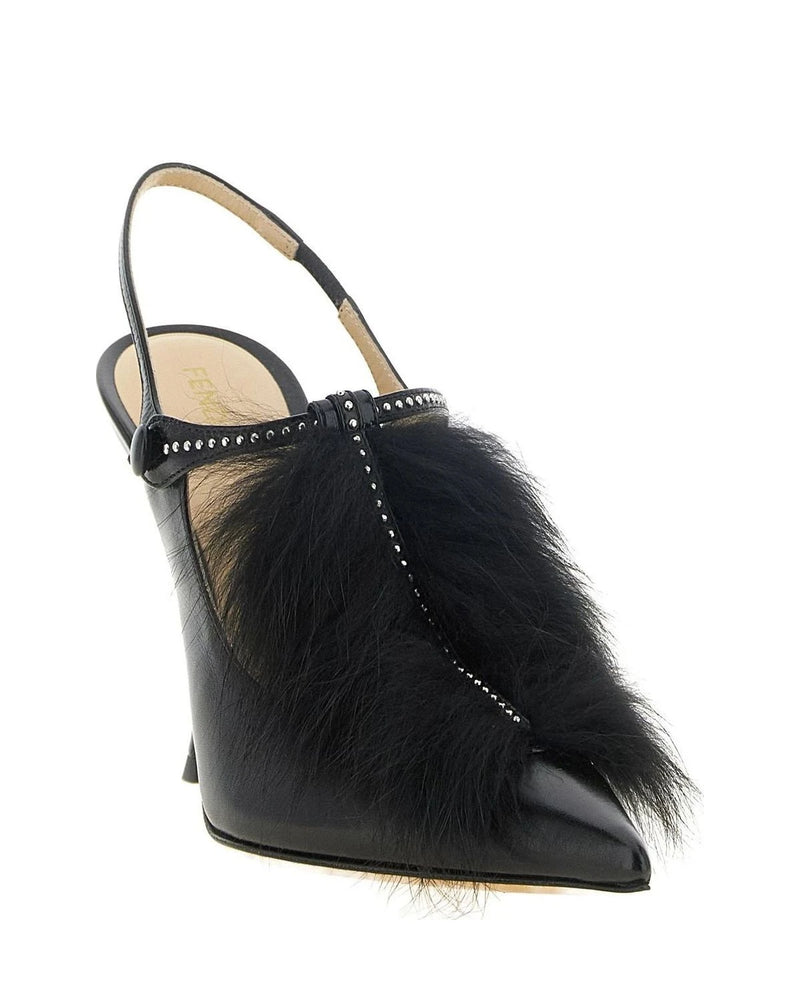 Fendi Pumps in black, Calfskin Leather — view 2