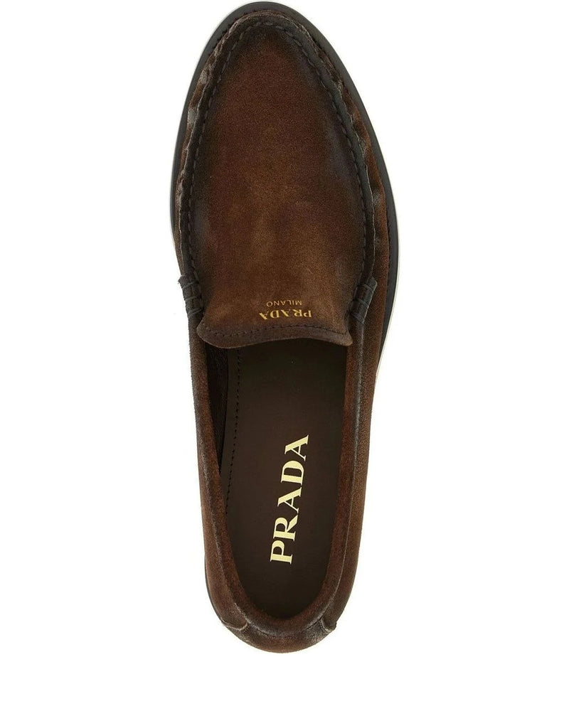 Prada Loafers in brown, Calfskin Leather — view 4
