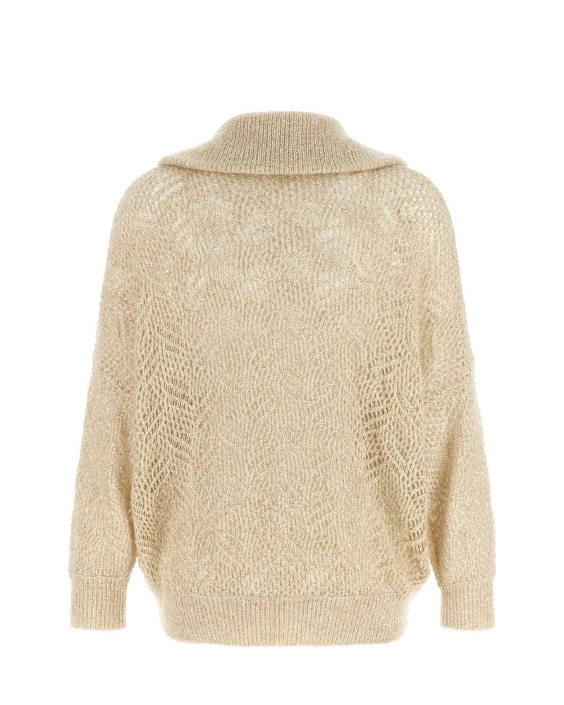 Brunello Cucinelli Cardigan in beige, Polyamide — view 2