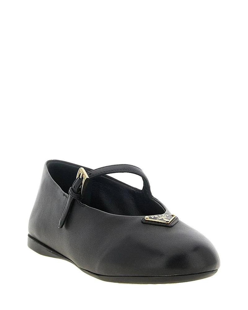 Prada Ballet Flats in black, Lamb Leather — view 2