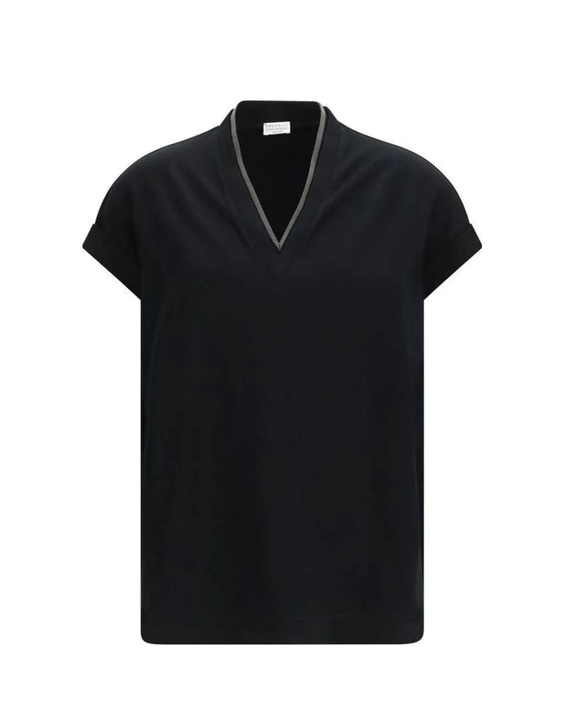 Brunello Cucinelli T-Shirt in black, Cotton