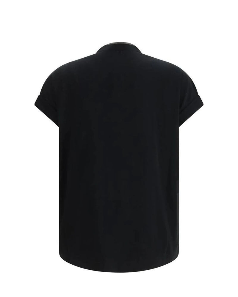 Brunello Cucinelli T-Shirt in black, Cotton — view 2
