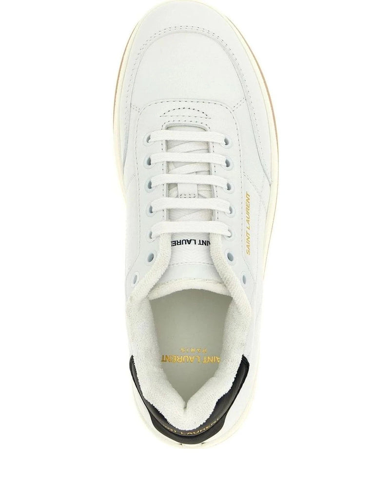 Saint Laurent Sneakers in white, Calfskin Leather — view 4