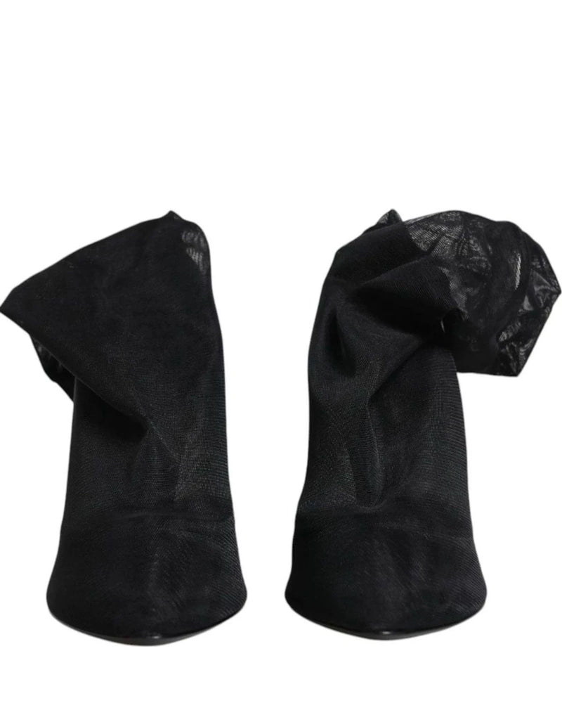 Dolce & Gabbana Boots in black, Silk — view 2