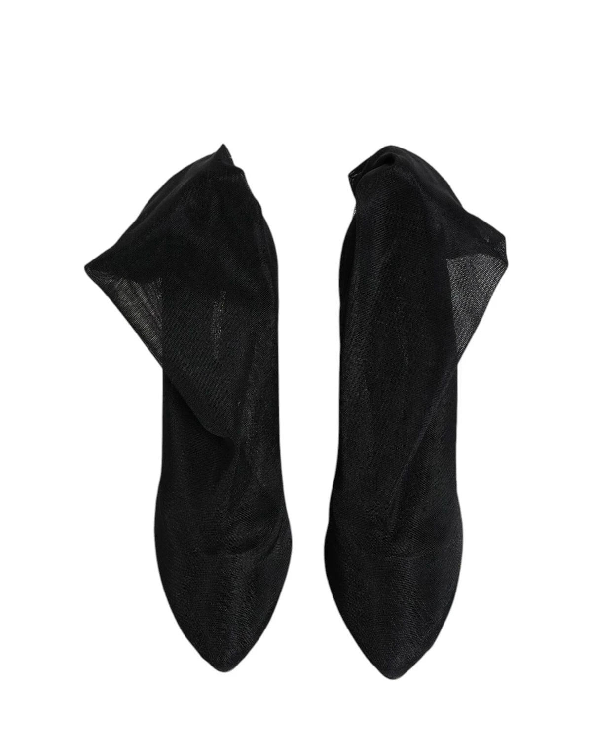 Dolce & Gabbana Boots in black, Silk — view 3