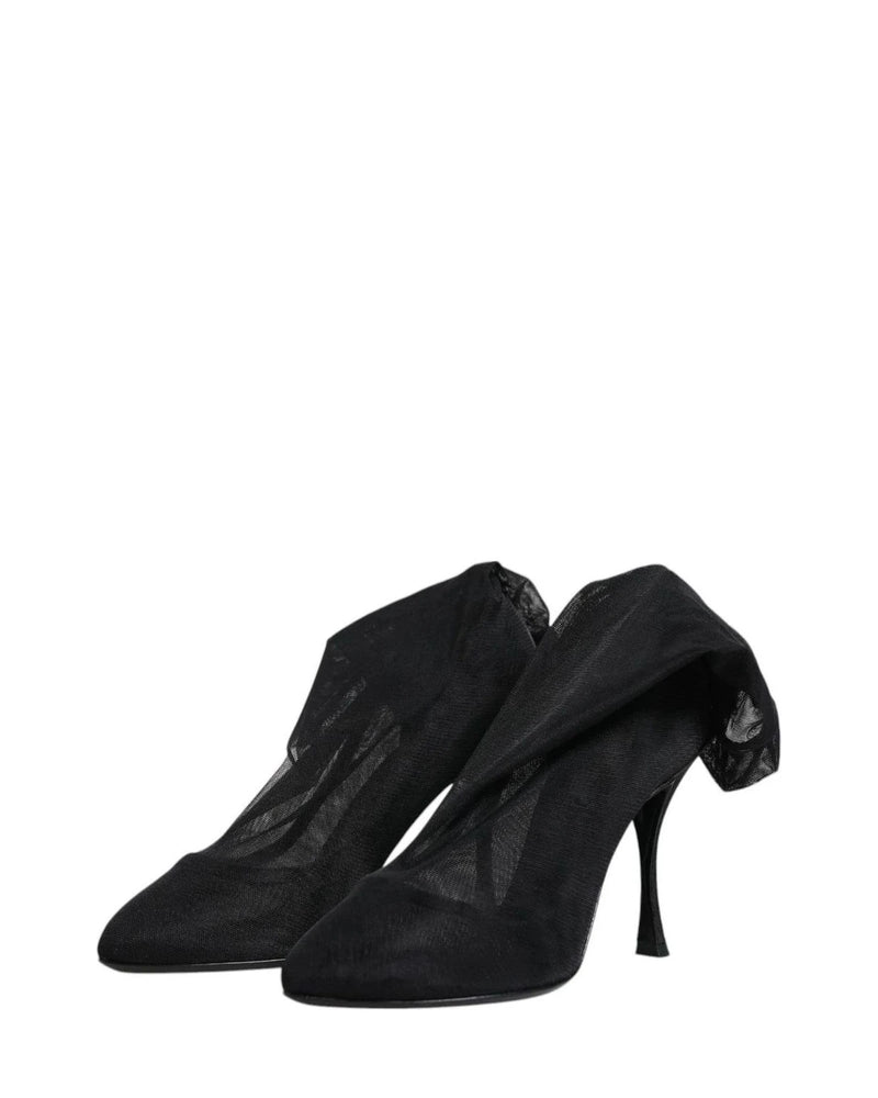 Dolce & Gabbana Boots in black, Silk — view 4