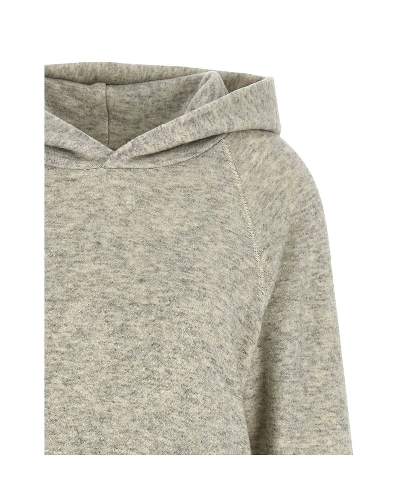 Khaite Hoodie in gray, Cotton — view 3