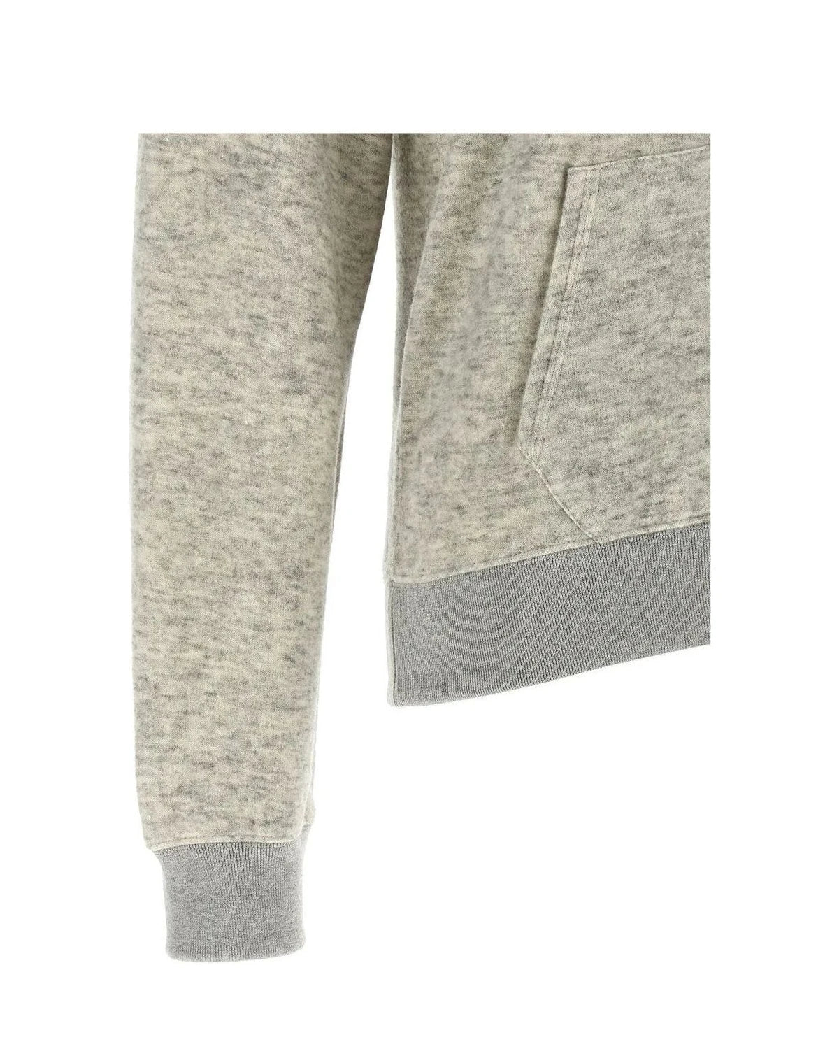 Khaite Hoodie in gray, Cotton — view 4