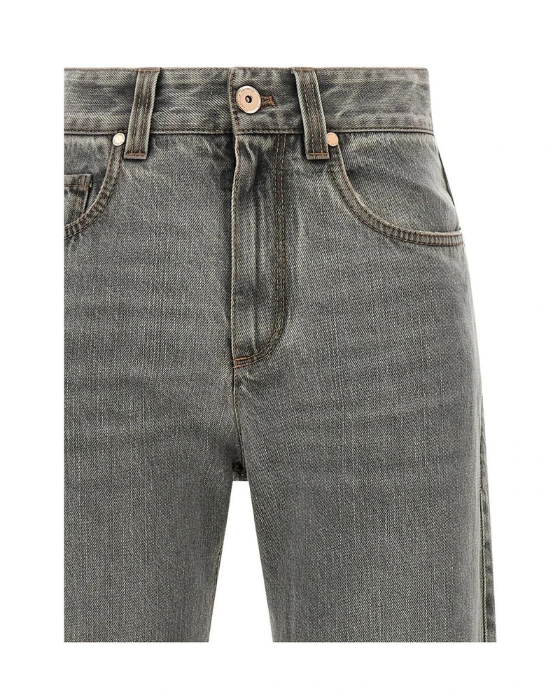 Brunello Cucinelli Jean in gray, Cotton — view 3