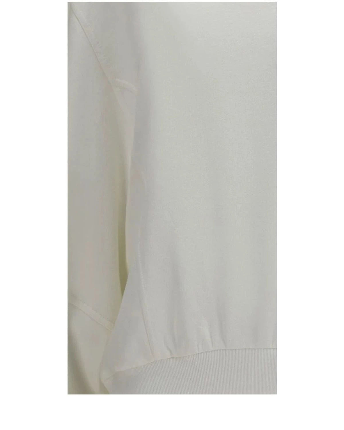 Brunello Cucinelli Sweatshirt in white, Cotton — view 3