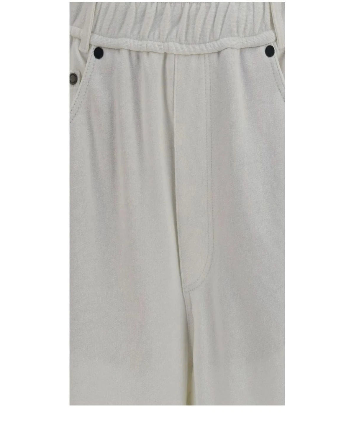 Brunello Cucinelli Sweatpant in white, Cotton — view 3