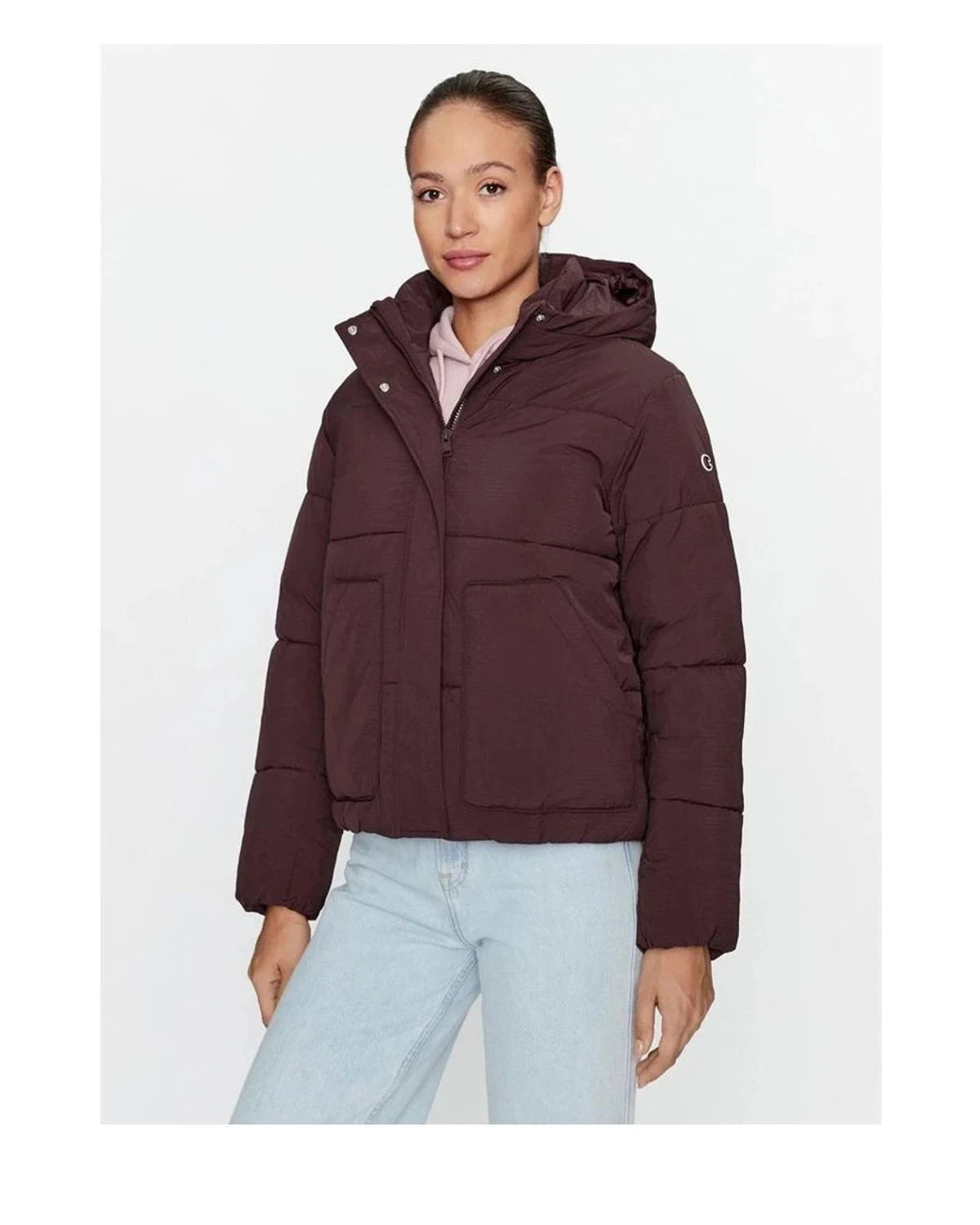 Champion Puffer Jacket in brown