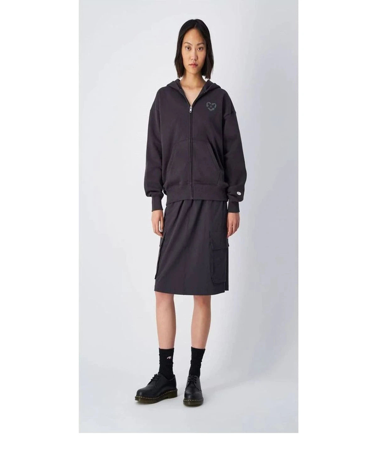 Champion Hoodie in black, Cotton — view 2