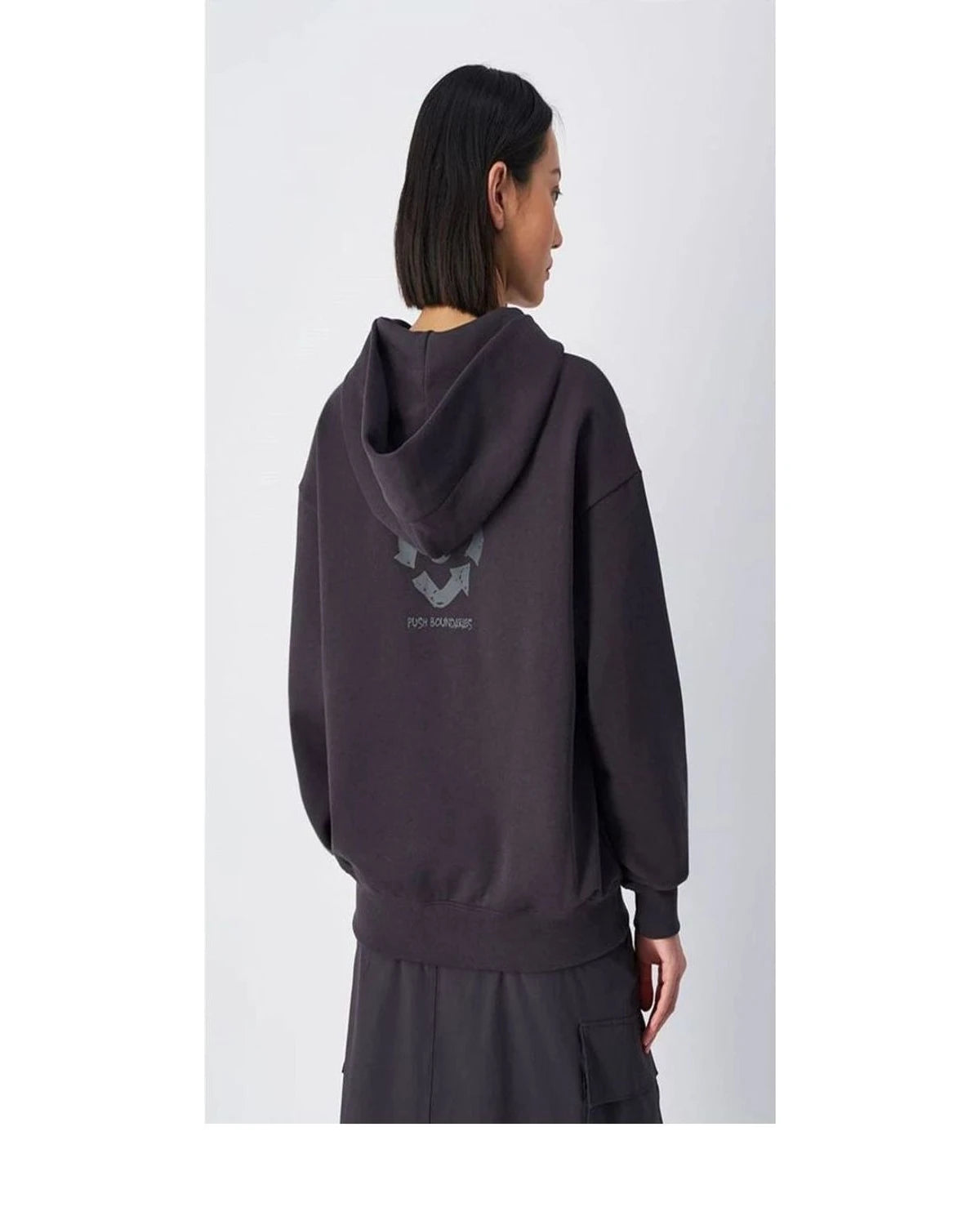 Champion Hoodie in black, Cotton — view 3