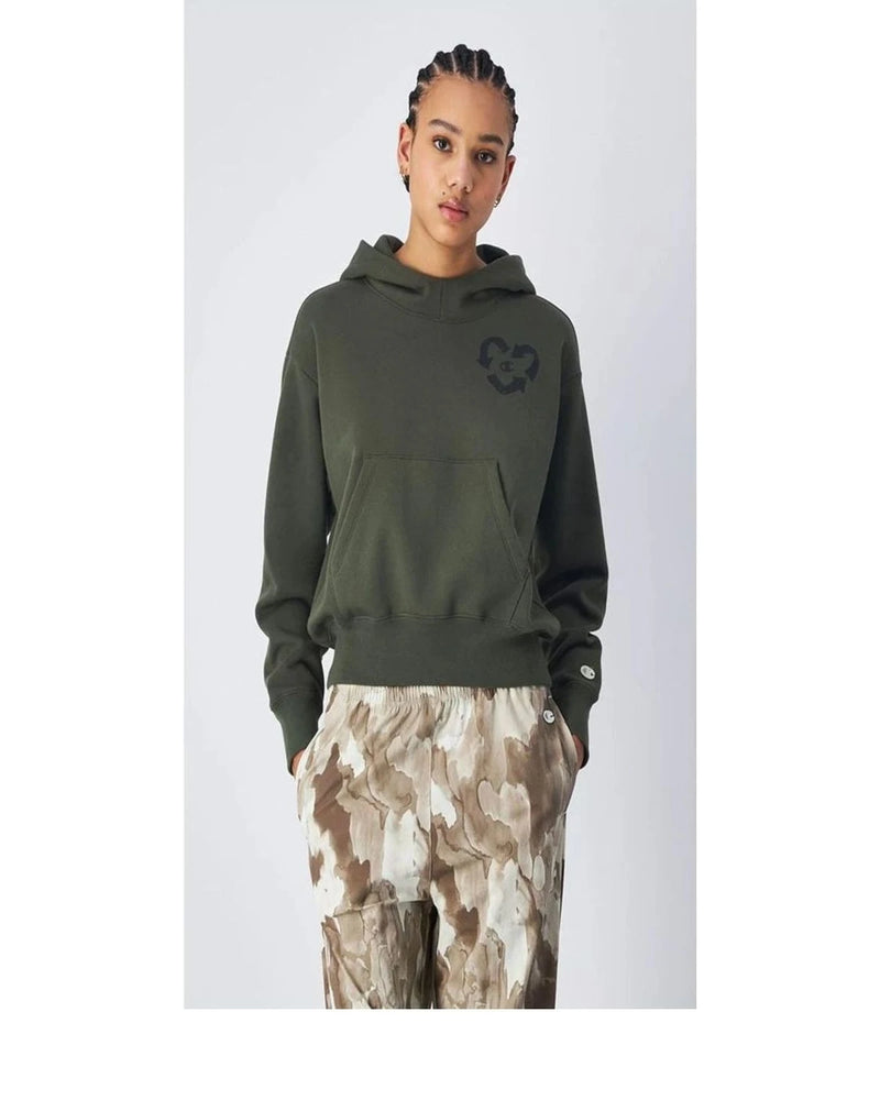 Champion Hoodie in green, Cotton
