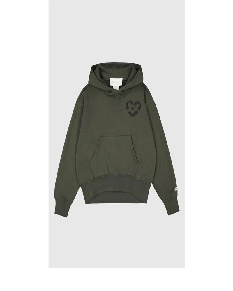 Champion Hoodie in green, Cotton — view 3