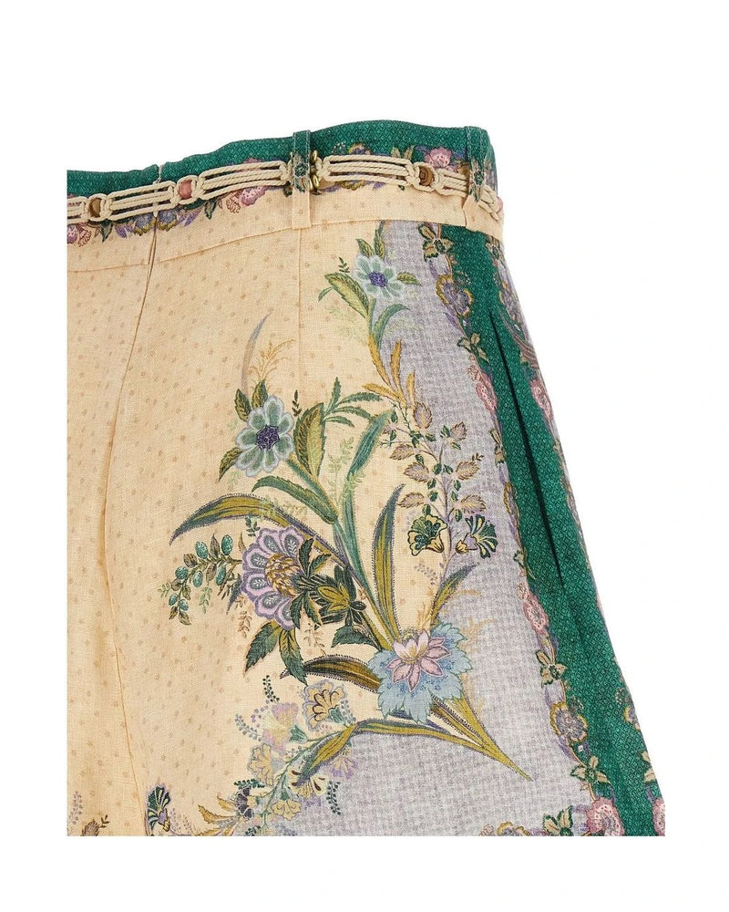 Zimmermann Bermuda in multicolor, Linen — view 4