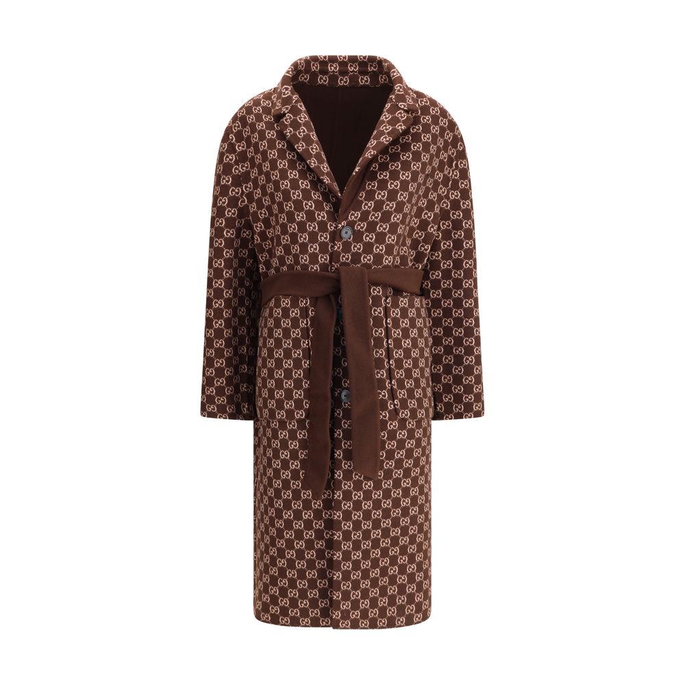 Gucci Silk and Wool Reversible Coat