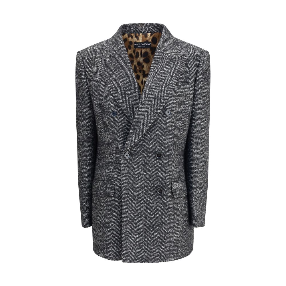 Dolce & Gabbana Double Breasted Chevron Blazer