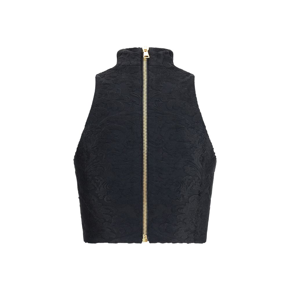 Balmain Baroque Crop Top Glam Steals