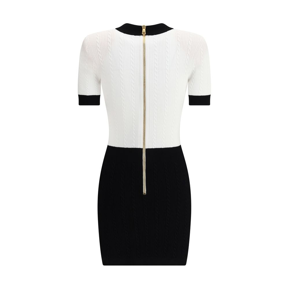 Balmain Braided Pattern Midi Dress Glam Steals