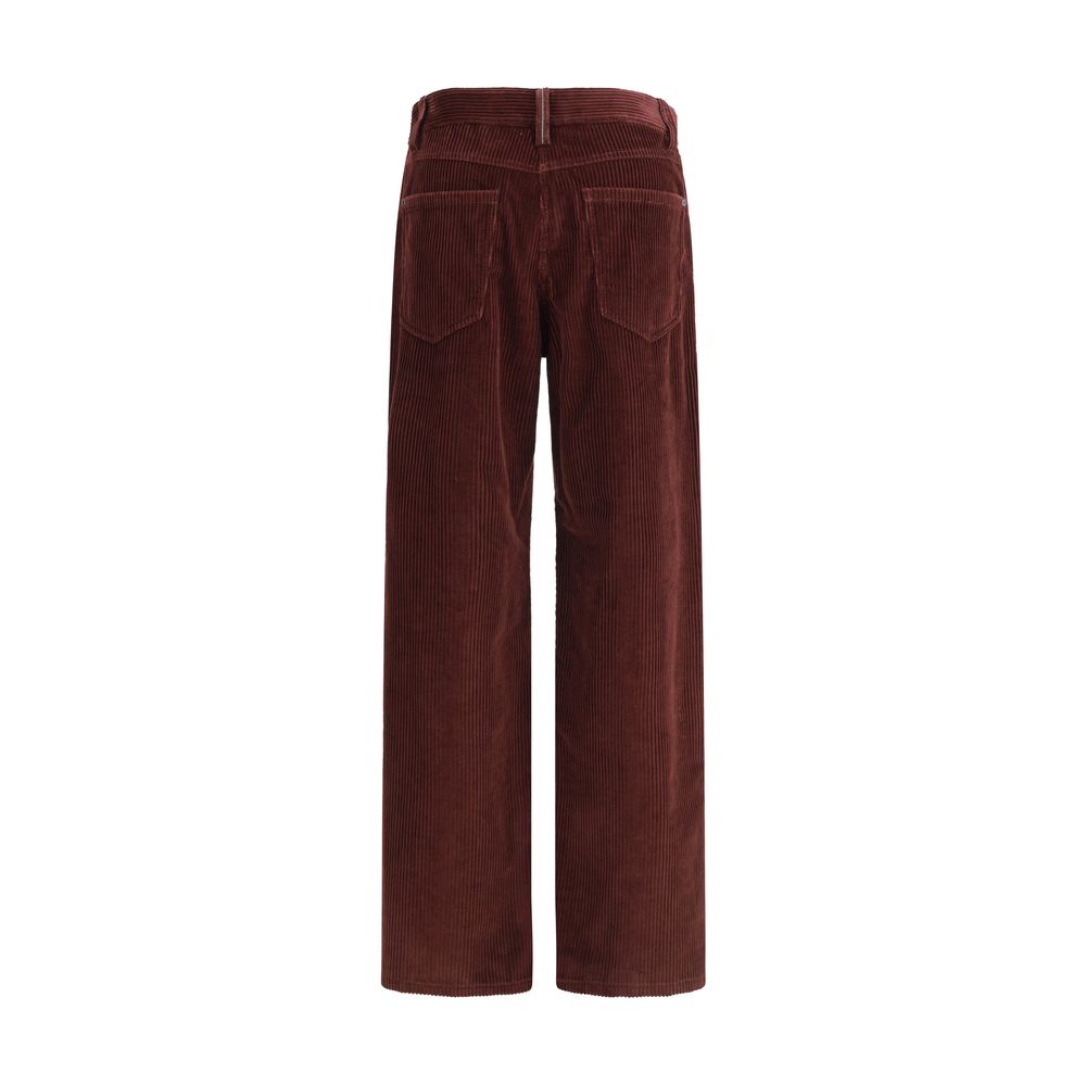 Brunello Cucinelli Velvet Straight Trouser
