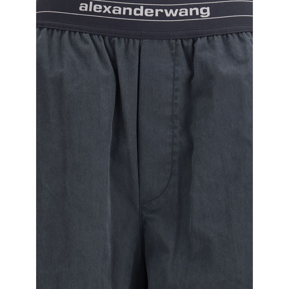 Alexander Wang Trouser with Elastic Waistband and Contrasting Jacquard Logo