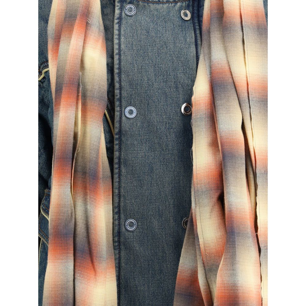 Marbell Denim Down Jacket Scarf