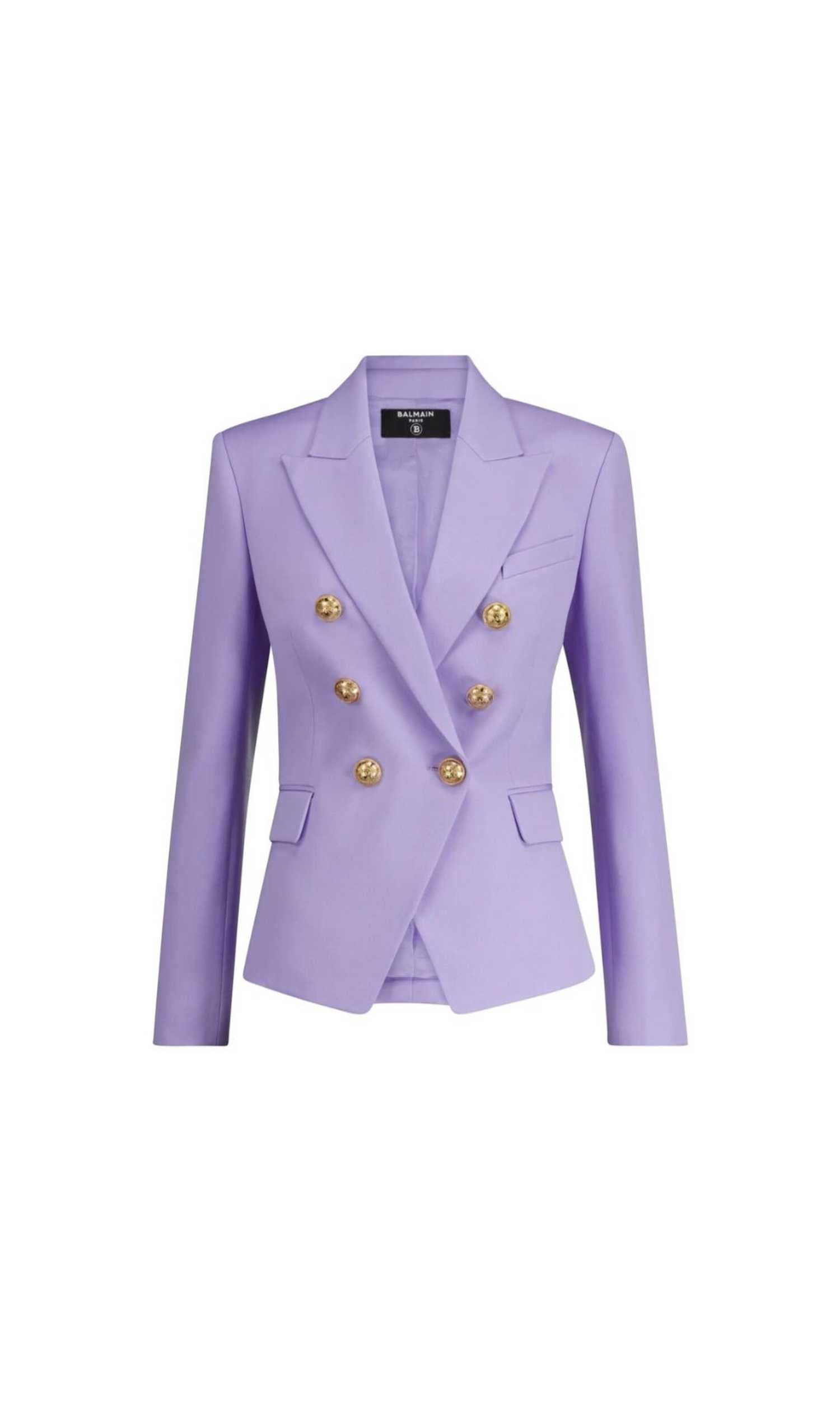 Balmain Purple Wool Suits & Blazer