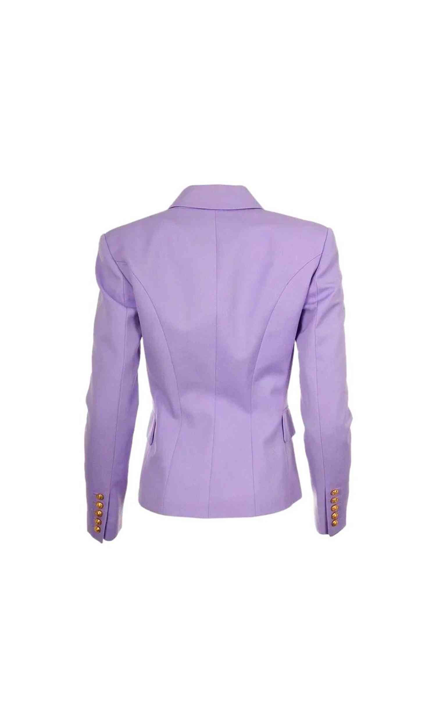 Balmain Purple Wool Suits & Blazer