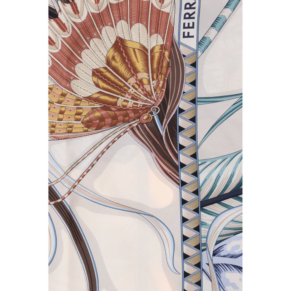 Ferragamo Giada Print Silk Scarf Glam Steals