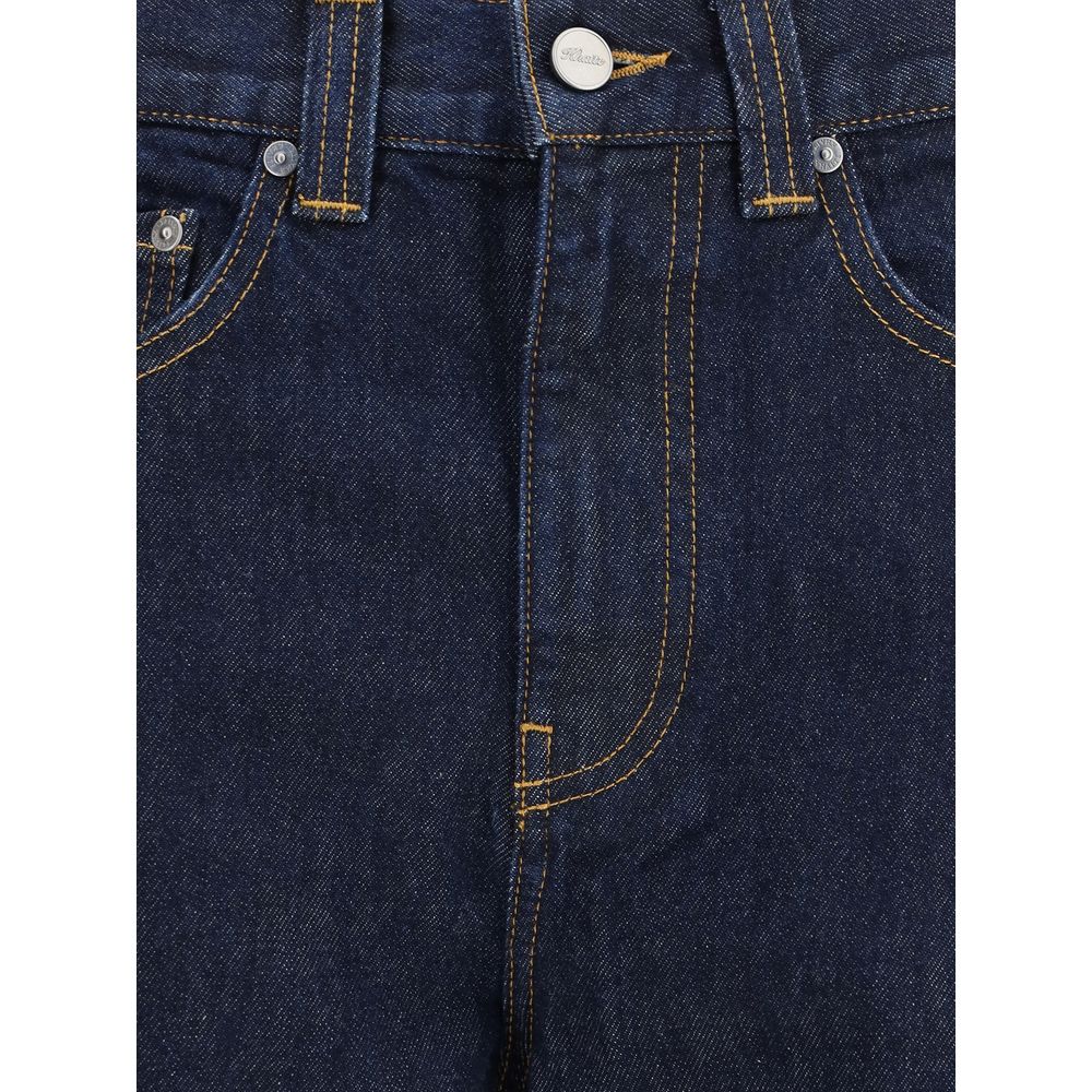 Khaite Bonnie High Waisted Wide Leg Jeans