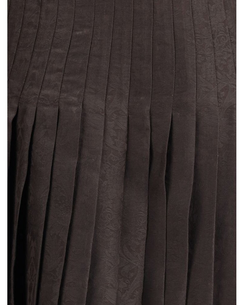 Burberry Sunflower Pleated Silk Skirt Glam Steals
