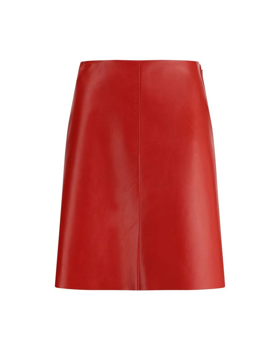Miu Miu Nappa Leather Skirt Glam Steals