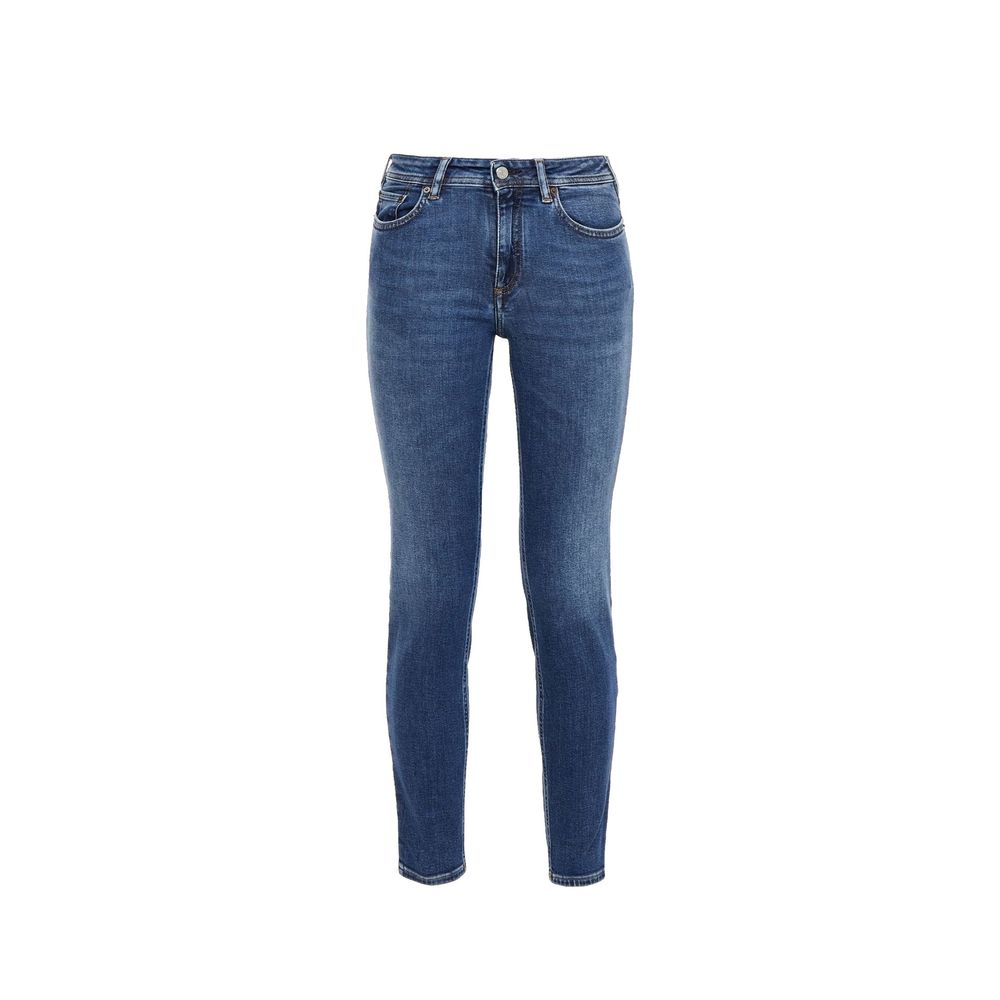 Acne Studios Blue Cotton Blå Konst Climb Mid Denim Jeans Glam Steals