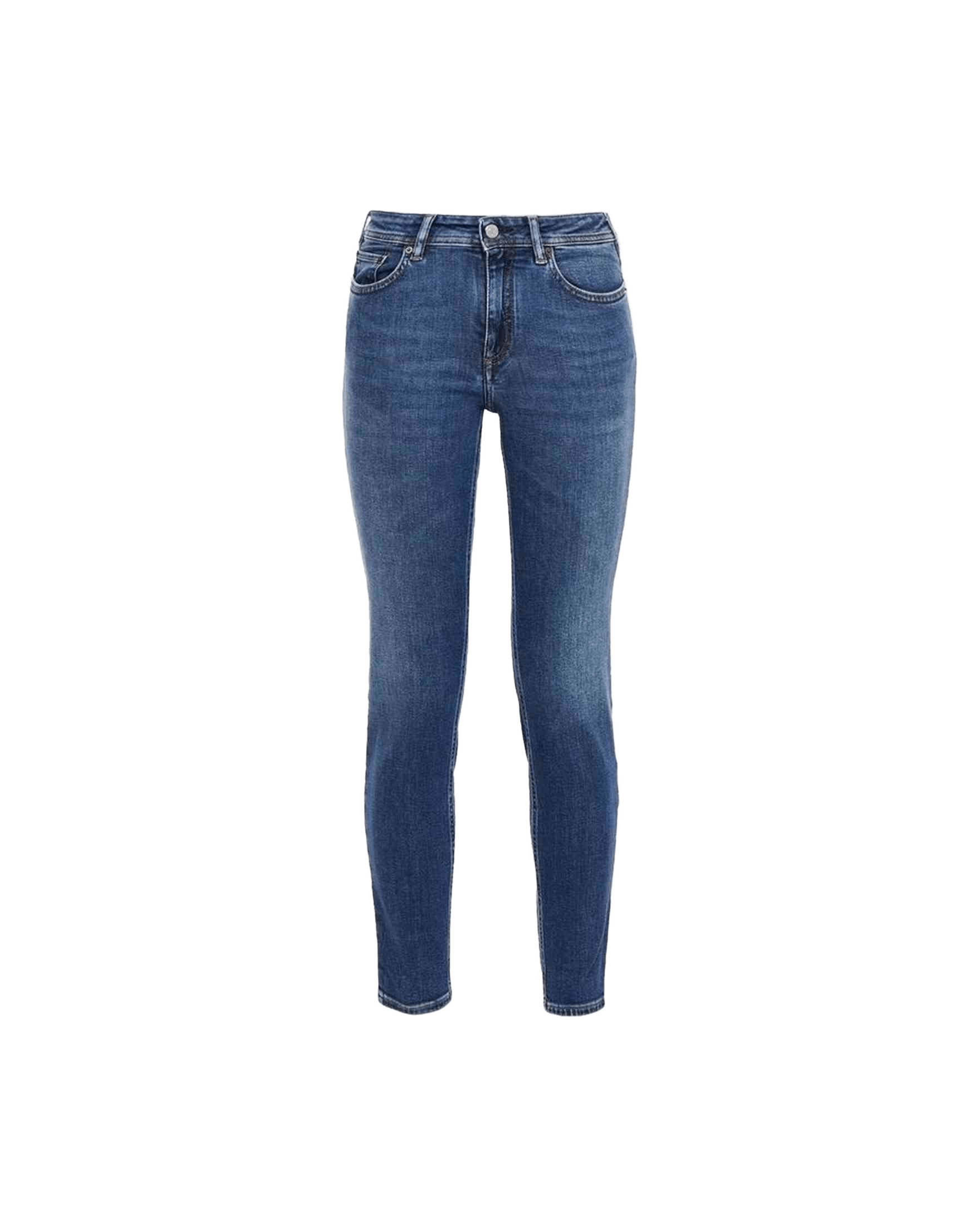 Acne Studios Blue Cotton Blå Konst Climb Mid Denim Jeans Glam Steals