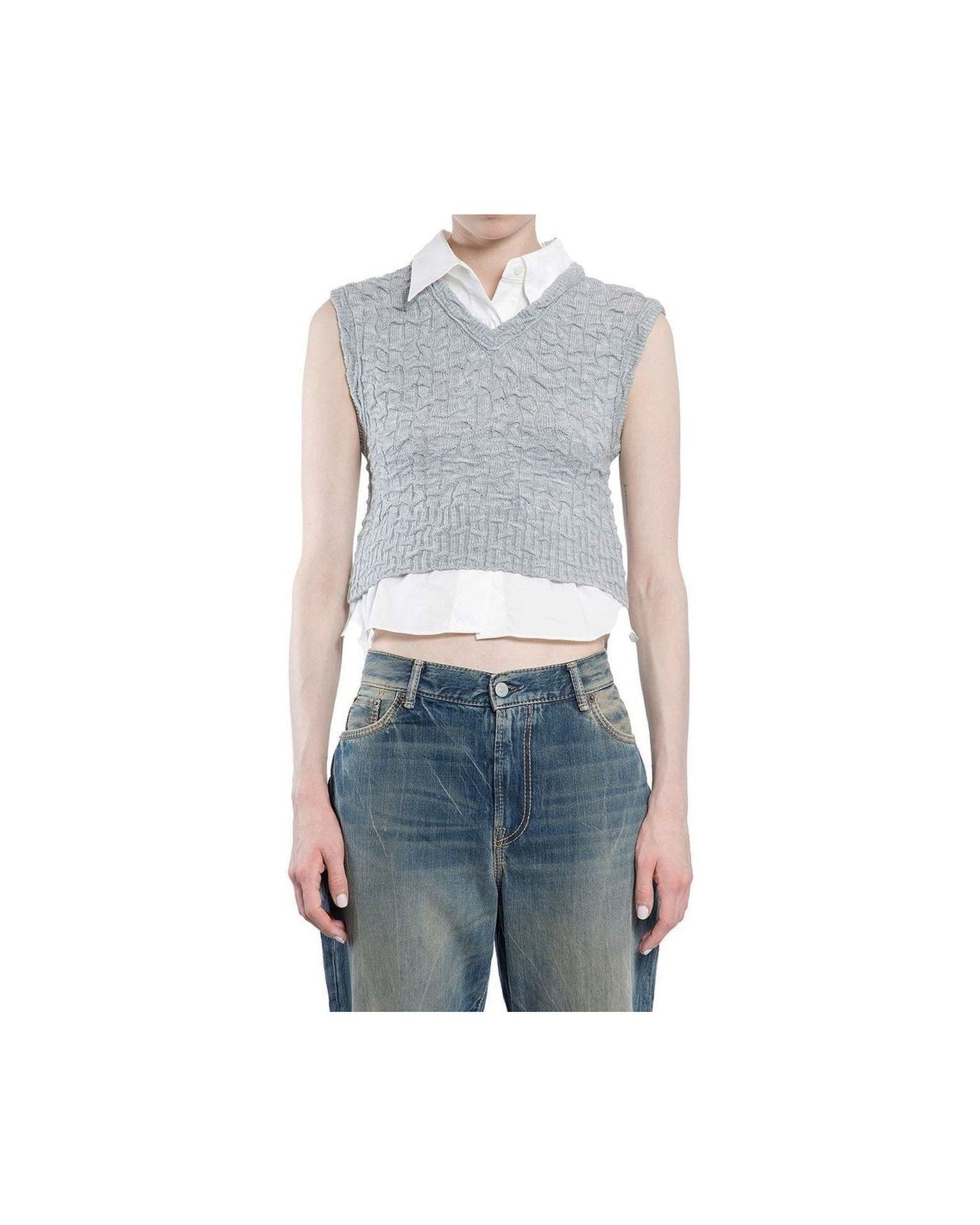 Acne Studios Layered V Neck Vest Glam Steals