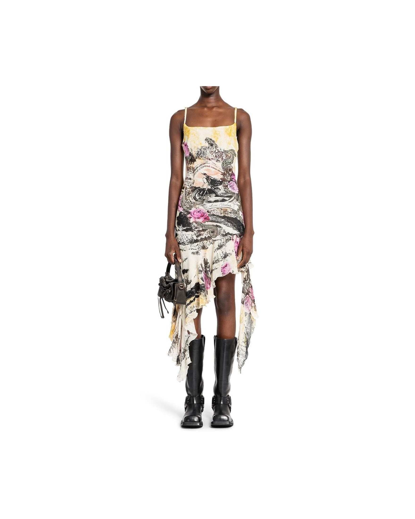 Acne Studios Printed Crepe Dress Glam Steals